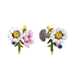 Kleine chrysanthemum Ohrringe