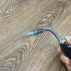 Windproof cigarette lighter with flexible pipeLighters