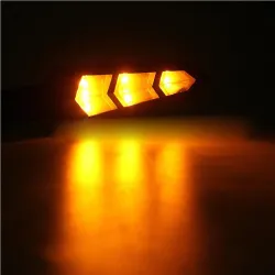 12V LED Drehsignal Bernstein Lichter - Motorrad Indikatoren 4pcs Set