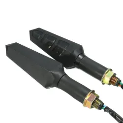 12V LED Drehsignal Bernstein Lichter - Motorrad Indikatoren 4pcs Set