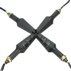 12V LED Drehsignal Bernstein Lichter - Motorrad Indikatoren 4pcs Set