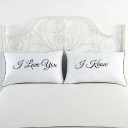 Mr & Mrs Kissenkoffer für Paare 48 * 74cm 2 Stück