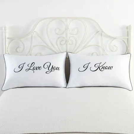 Mr & Mrs Kissenkoffer für Paare 48 * 74cm 2 Stück