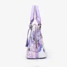Ledertasche mit Blumenprint