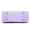 Leather bag with floral printHandbags
