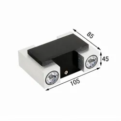 Dekorative Wand LED Lampe 85 - 265V 4W