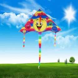 Dreieck lächelndes Gesicht - Kite 80 cm
