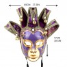 Vintage Jolly Joker - Venezianische Gesichtsmaske für Masquerade & halloween