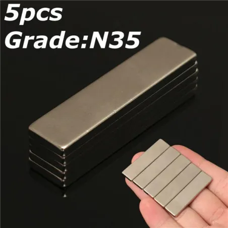 N35 starker Neodymmagnetblock 40 * 10 * 3mm - 5 Stück