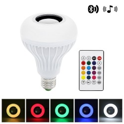 Smart RGB LED Lampe mit drahtlosem Bluetooth Lautsprecher - Fernbedienung
