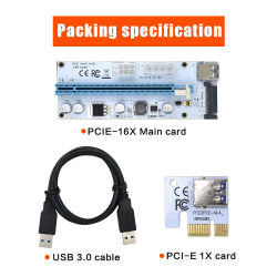 3 in 1 Molex 4pin SATA 6pin PCI Express PCIE PCI-E Steigerkarte