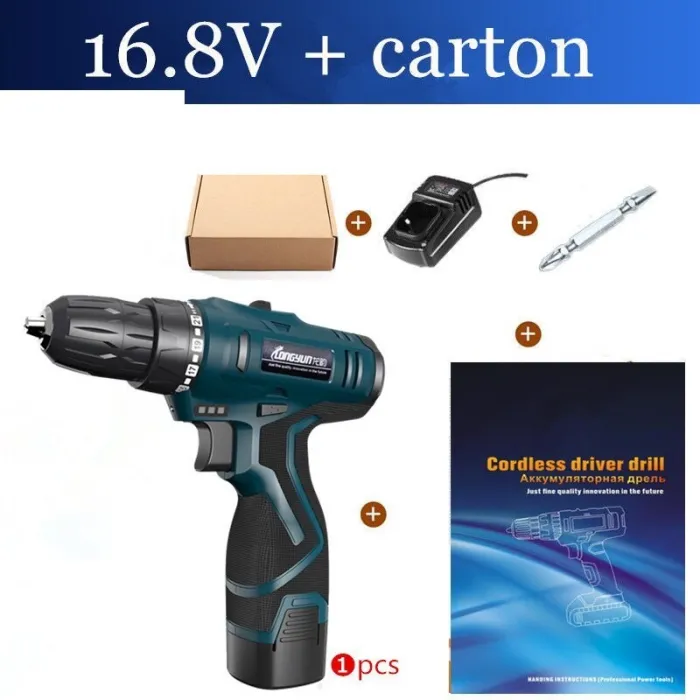 16.8V Elektroschrauber - Bohrer - Set