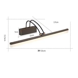 Amerikanischer Stil Badezimmer Spiegel Licht - LED Wandleuchte - Lampe - 8W - 39 cm