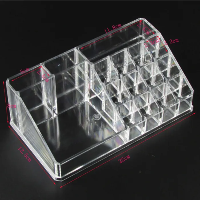 Acrylic transparent makeup organizer - storage boxMake-Up