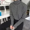 Casual - long sleeve sweater - striped turtleneckHoodies & Jumpers
