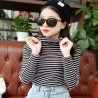 Casual - long sleeve sweater - striped turtleneckHoodies & Jumpers