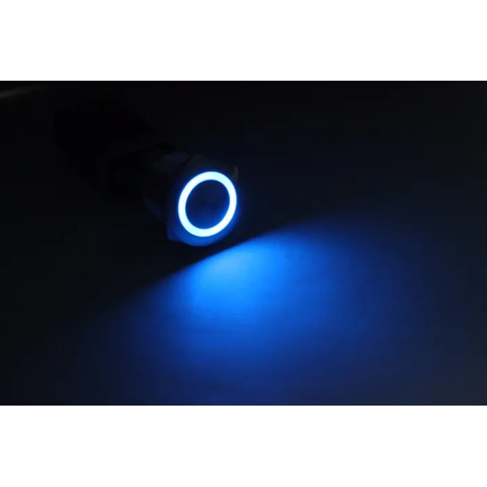 22mm metal waterproof stainless steel button - switch momentary - flat round lampSwitches