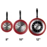Metall Wanduhr in Form einer Pfanne - 8-10-12 Zoll