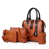Luxus Ledertasche Set inkl. Geldbeutel 4 Stück