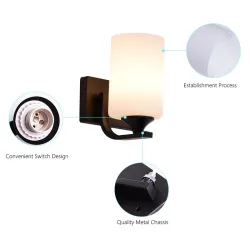 E27 LED Sockel - Wandleuchte mit Einzel- und Doppelkopf