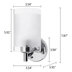 AC85-265V E27 Led moderne Glaswandleuchte