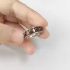 Crystal red retro gothic ring with skulls - unisexRings