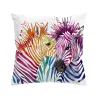 Bunte Safari Zebras - Kissenbezug