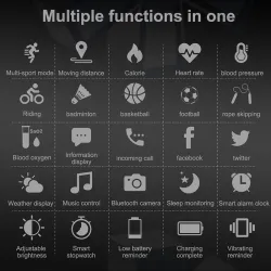 Q8 IP67 wasserdicht bluetooth Herzfrequenzmesser & pedometer - smartwatch