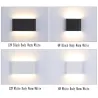 Modern 6W - 12W LED innen - Außenwandleuchte wasserdicht IP65