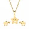 Gold & Silber Ohrringe & Halskette - Schmuckset