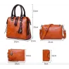Luxus Ledertasche Set inkl. Geldbeutel 4 Stück