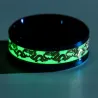 Leuchtender Drache - Edelstahlring