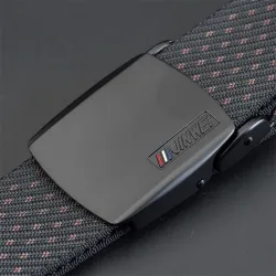 Adjustable nylon belt with automatic buckleBelts