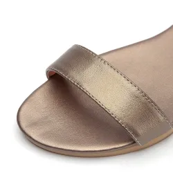 Echte Leder flache Sandalen
