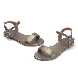 Echte Leder flache Sandalen