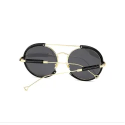 Oval Vintage Steampunk Sonnenbrille