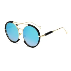Oval Vintage Steampunk Sonnenbrille