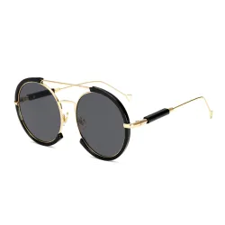 Oval Vintage Steampunk Sonnenbrille