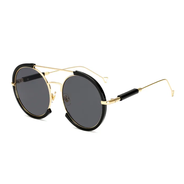 Oval Vintage Steampunk Sonnenbrille