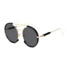 Oval Vintage Steampunk Sonnenbrille
