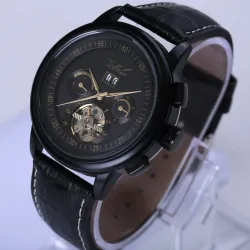 Leder mechanische Uhr