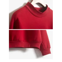 Warm velvet sweatshirt with long sleeveHoodies & Jumpers