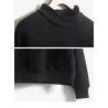 Warmes Samt Sweatshirt mit langem Ärmel