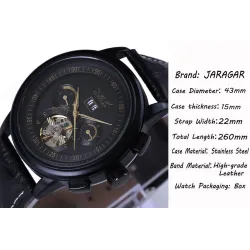 Leder mechanische Uhr