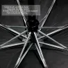 Vollautomatischer Schirm mit 3D-Blumendruck - UV-Schutz