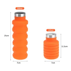 Faltbare Silikon Wasserflasche 500 ml