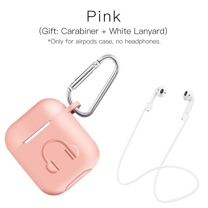 Weiches Silikon Kopfhörergehäuse für Apple AirPods mit Haken
