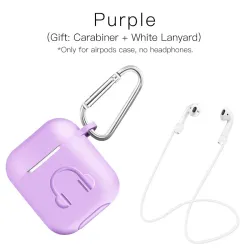 Weiches Silikon Kopfhörergehäuse für Apple AirPods mit Haken
