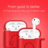 Weiches Silikon Kopfhörergehäuse für Apple AirPods mit Haken