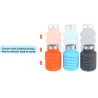 Faltbare Silikon Wasserflasche 500 ml